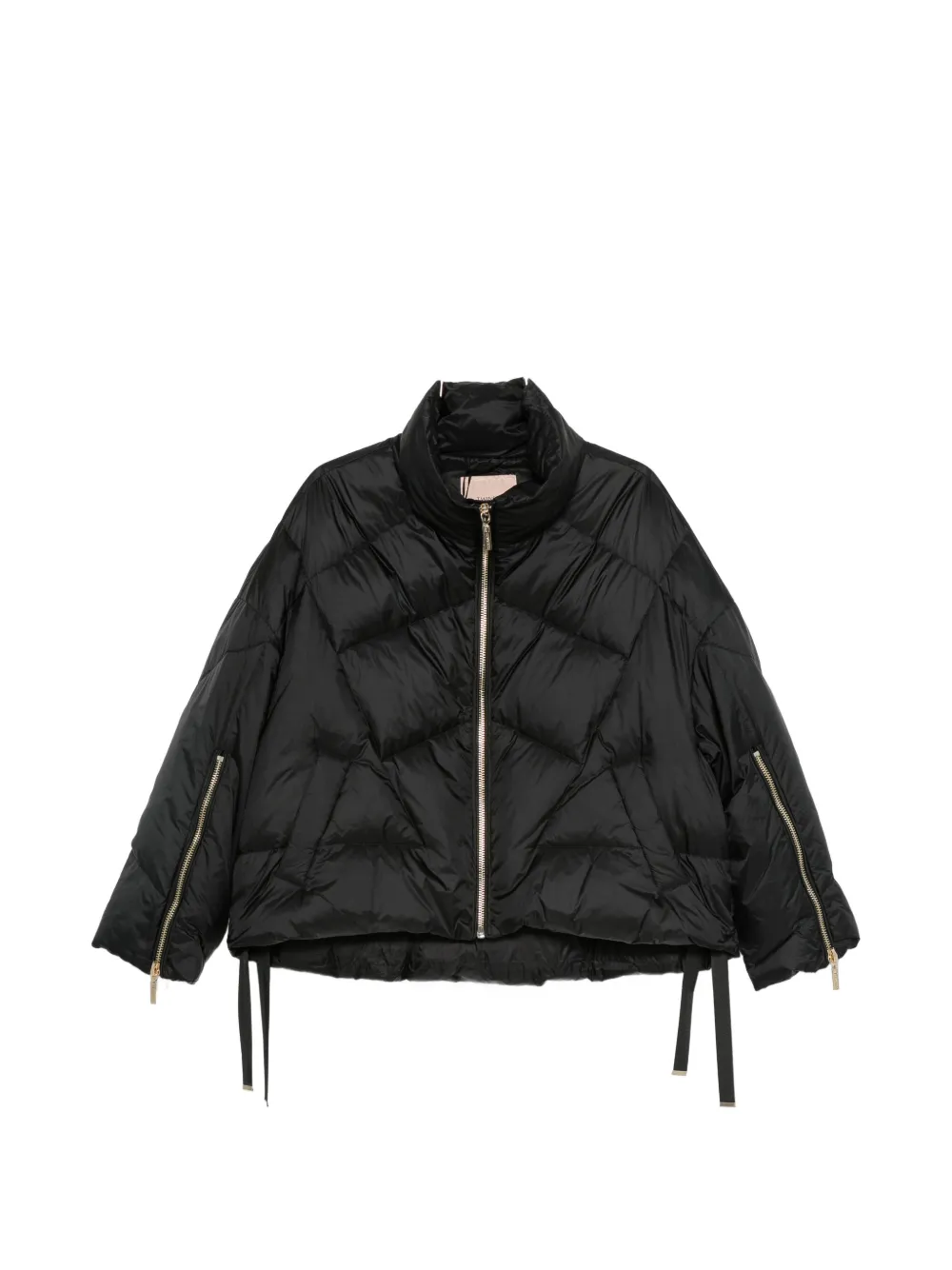 TWINSET quilted zip-sleeve jacket - Schwarz