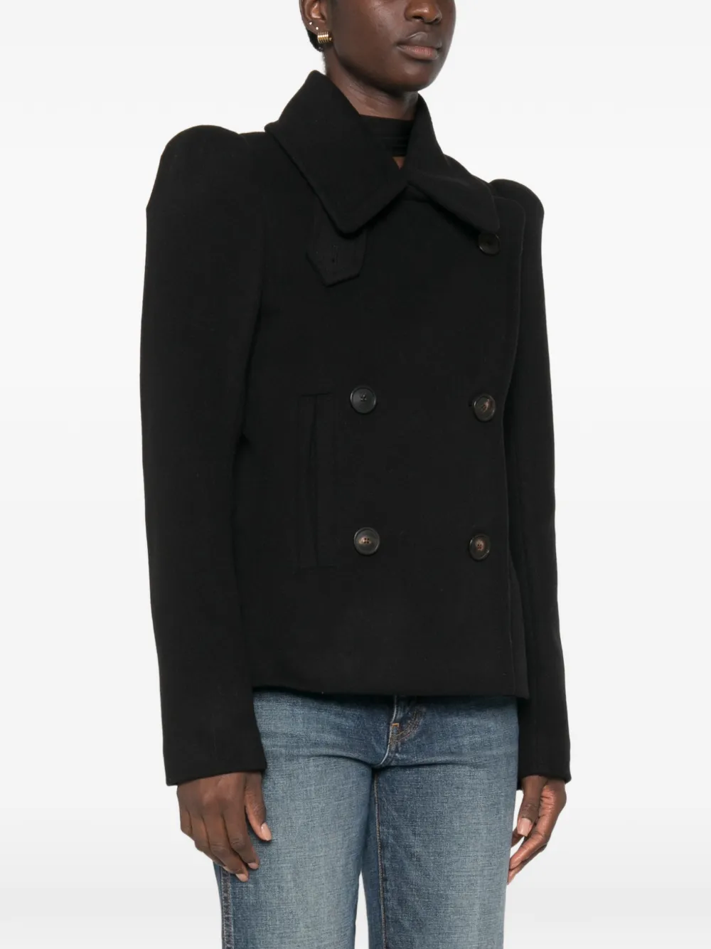 7 For All Mankind Jack met dubbele rij knopen Zwart