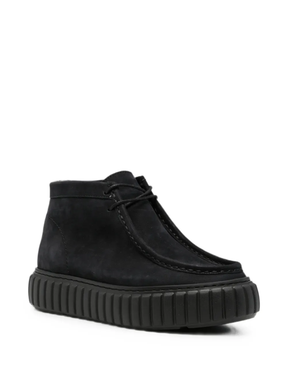 SERGIO MORETTI FIRENZE lace-up desert boots Zwart