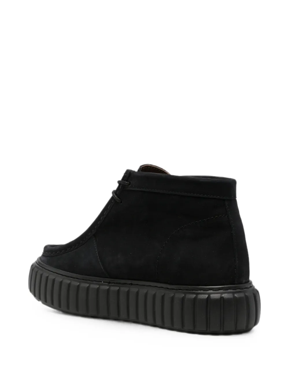 SERGIO MORETTI FIRENZE lace-up desert boots Zwart