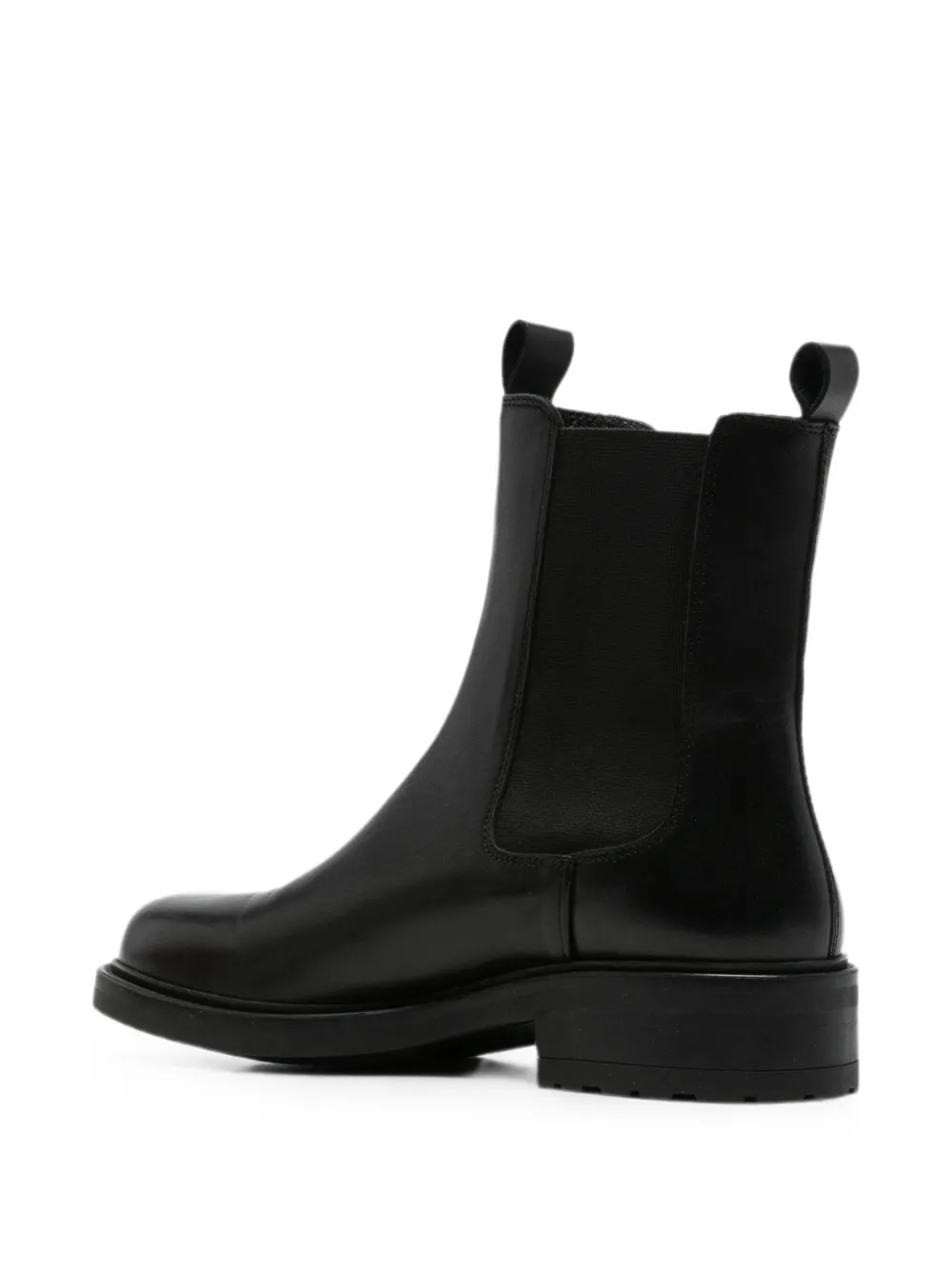 SERGIO MORETTI FIRENZE elasticated-panel pull-tab ankle boots Zwart
