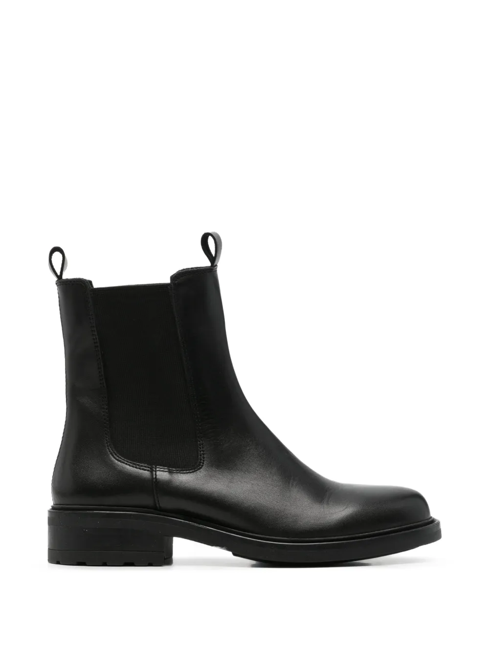 SERGIO MORETTI FIRENZE elasticated-panel pull-tab ankle boots Zwart