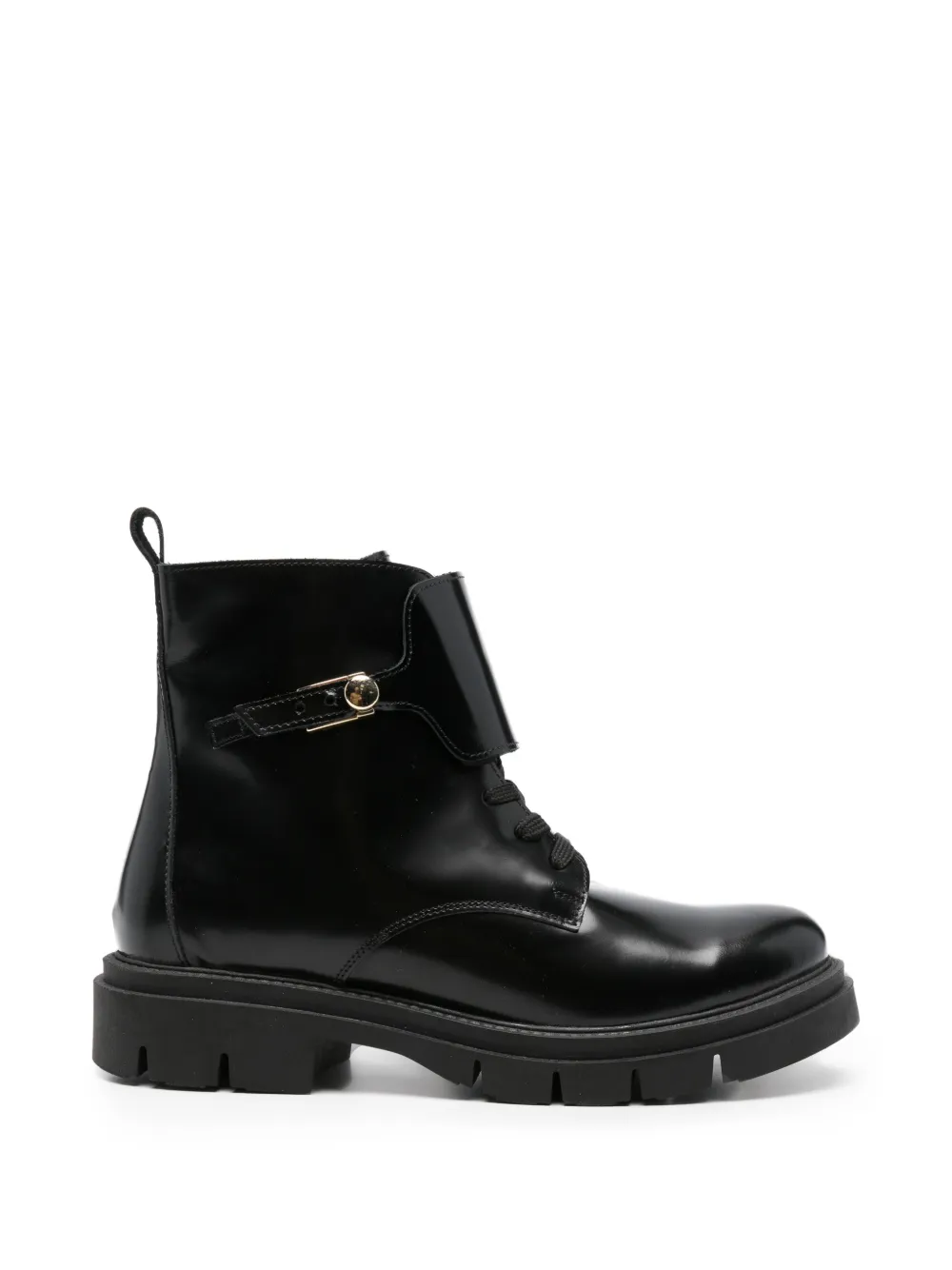 SERGIO MORETTI FIRENZE buckle-strap ankle boots Zwart