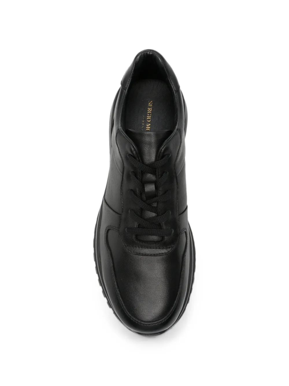 SERGIO MORETTI FIRENZE leather sneakers Zwart