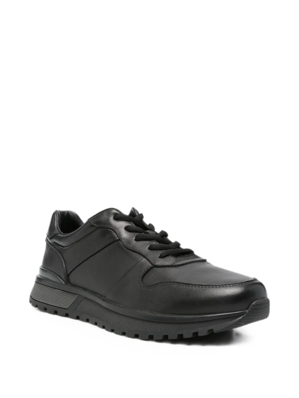 SERGIO MORETTI FIRENZE leather sneakers Zwart