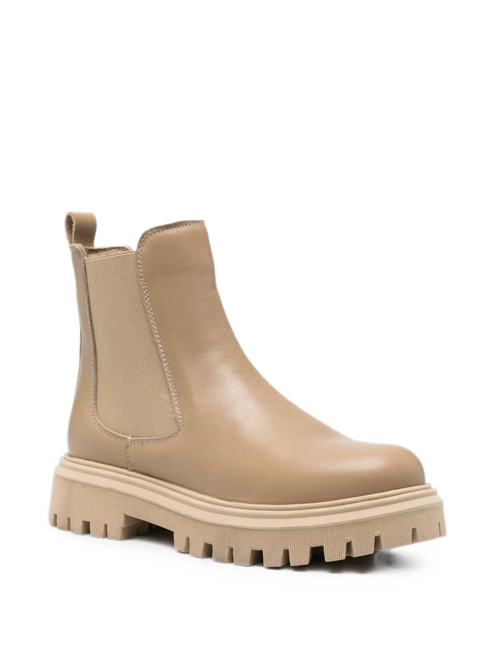  Sergio Moretti Firenze Round-toe Chelsea Boots - Neutro 