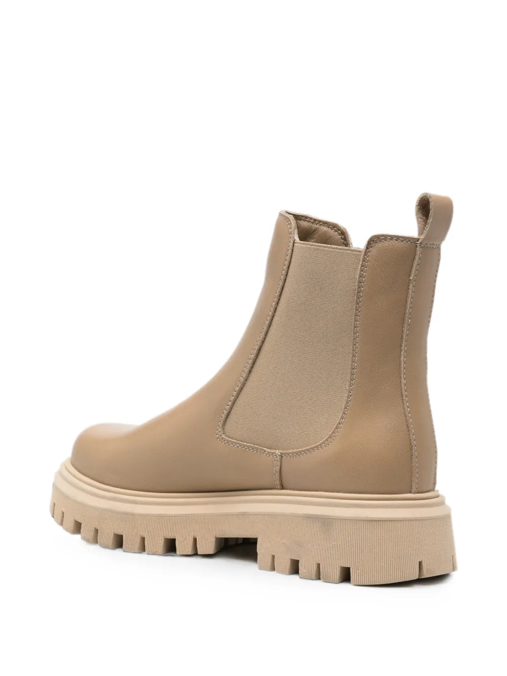  Sergio Moretti Firenze Round-toe Chelsea Boots - Neutro 