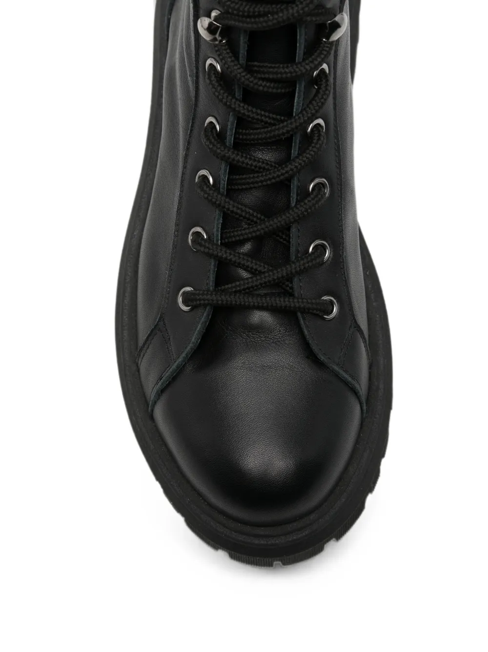 SERGIO MORETTI FIRENZE Laarzen met chunky zool en veters Zwart