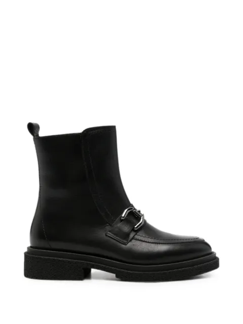 SERGIO MORETTI FIRENZE horsebit-detail leather ankle boots