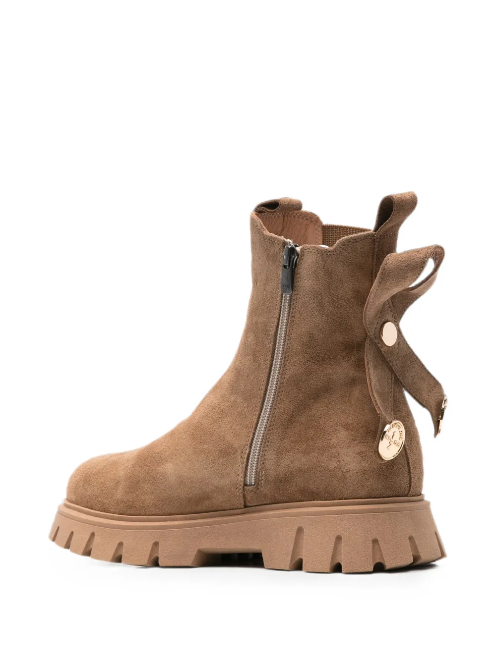  Sergio Moretti Firenze Suede Lug-sole Boots - Neutro 