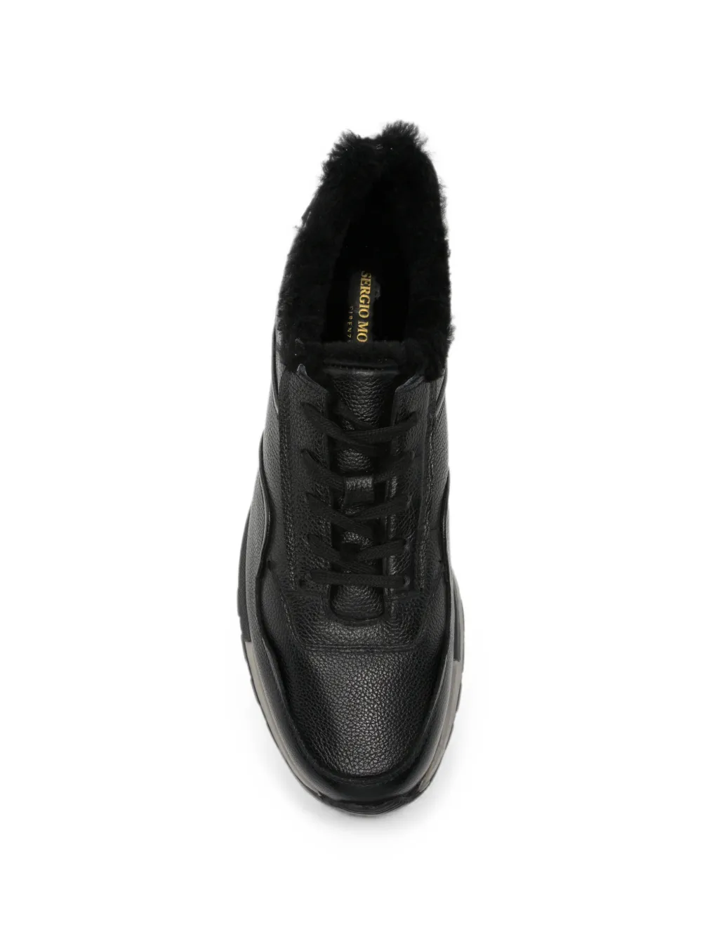 SERGIO MORETTI FIRENZE leather sneakers Zwart