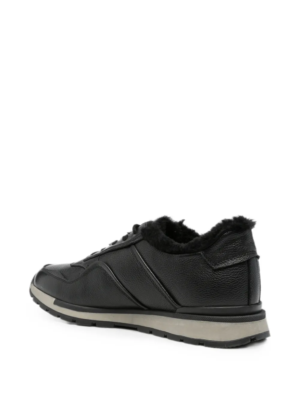SERGIO MORETTI FIRENZE leather sneakers Zwart