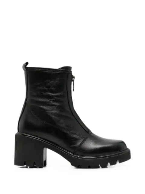 SERGIO MORETTI FIRENZE zip-front chunky ankle boots