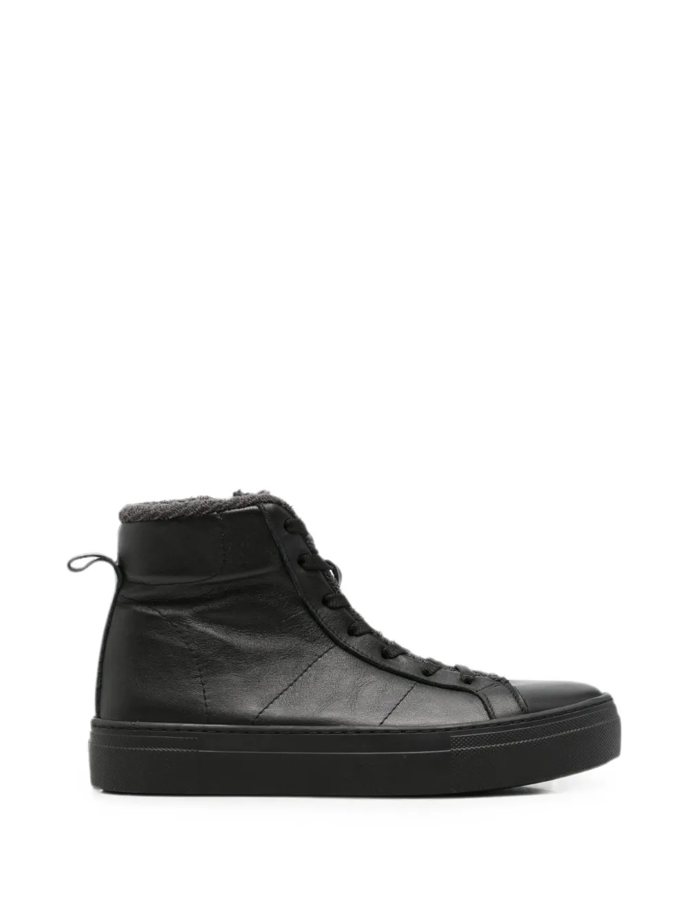 SERGIO MORETTI FIRENZE fleece-lined high-top sneakers