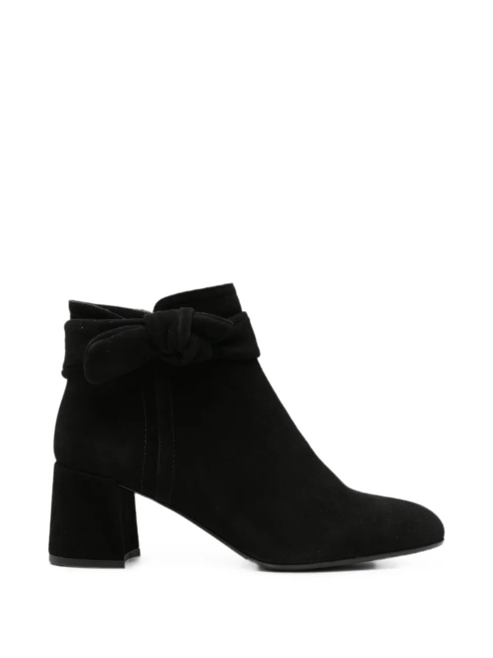 SERGIO MORETTI FIRENZE bow-detail ankle boots Zwart