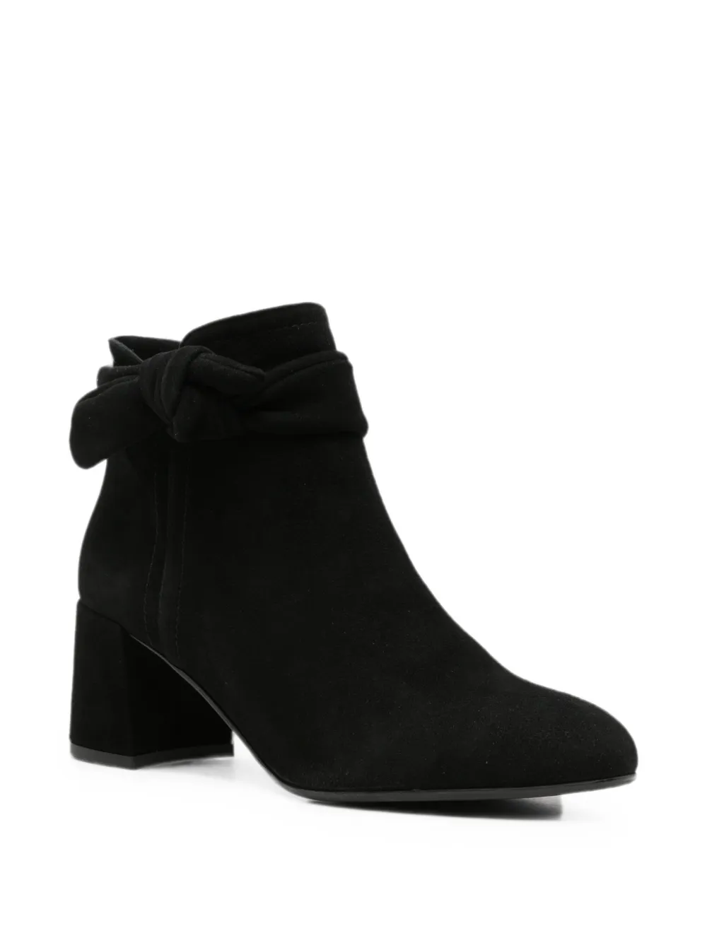 SERGIO MORETTI FIRENZE bow-detail ankle boots Zwart