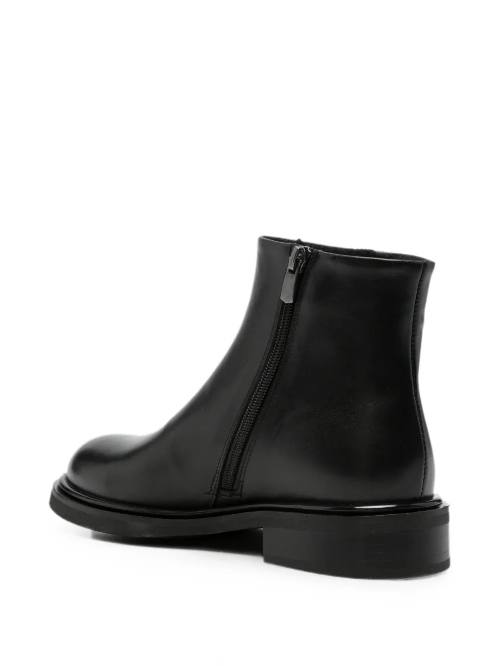 SERGIO MORETTI FIRENZE logo-detail ankle boots Zwart