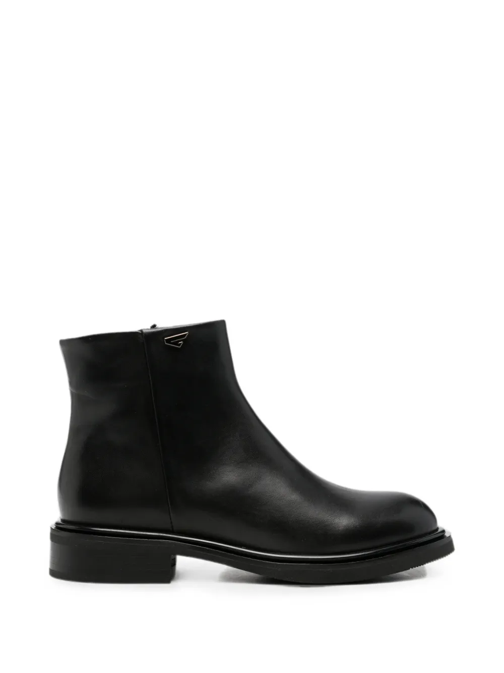 SERGIO MORETTI FIRENZE logo-detail ankle boots Zwart