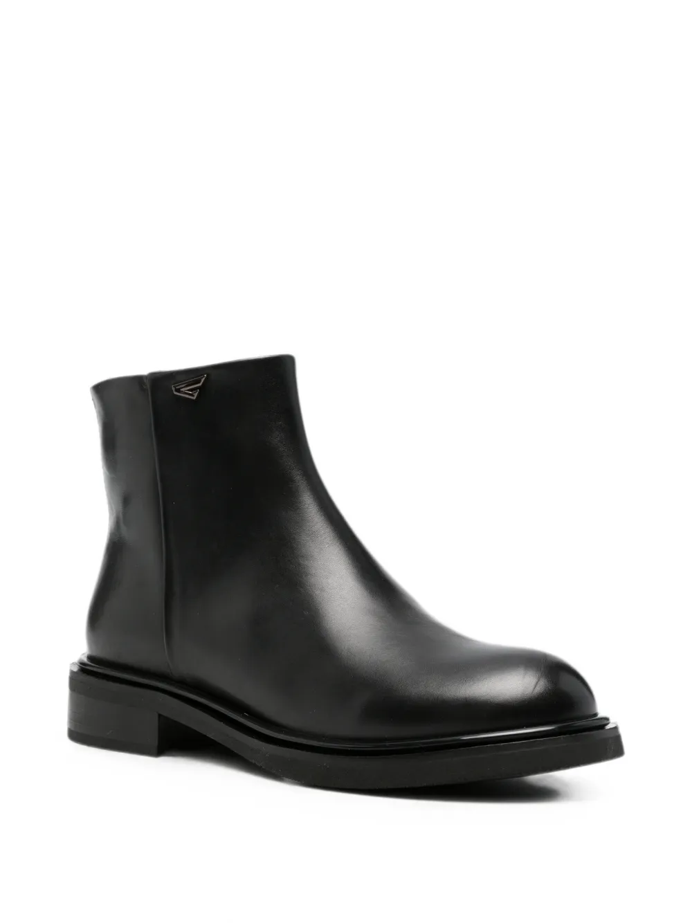 SERGIO MORETTI FIRENZE logo-detail ankle boots Zwart