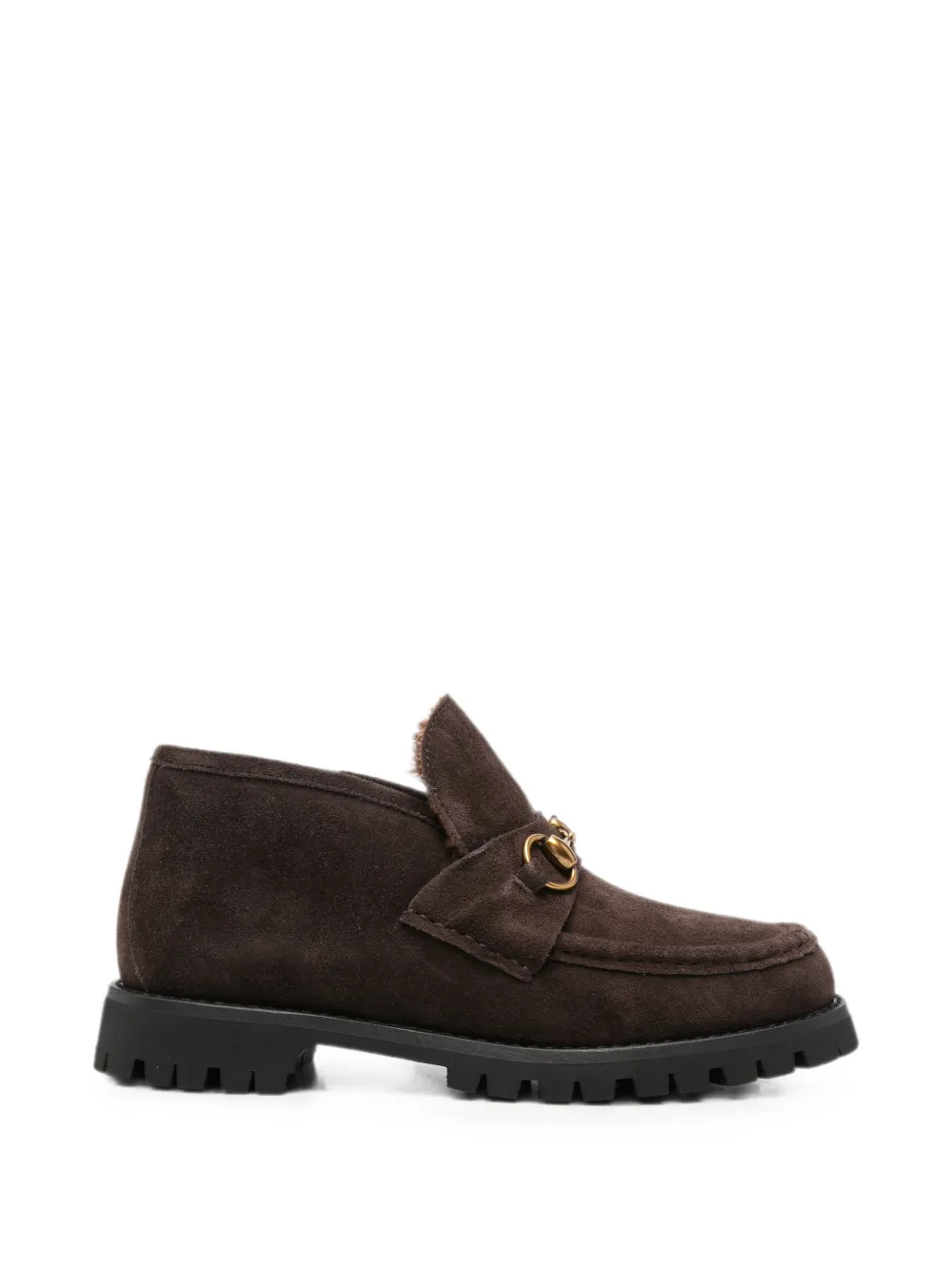 SERGIO MORETTI FIRENZE horsebit-detail ankle boots Bruin