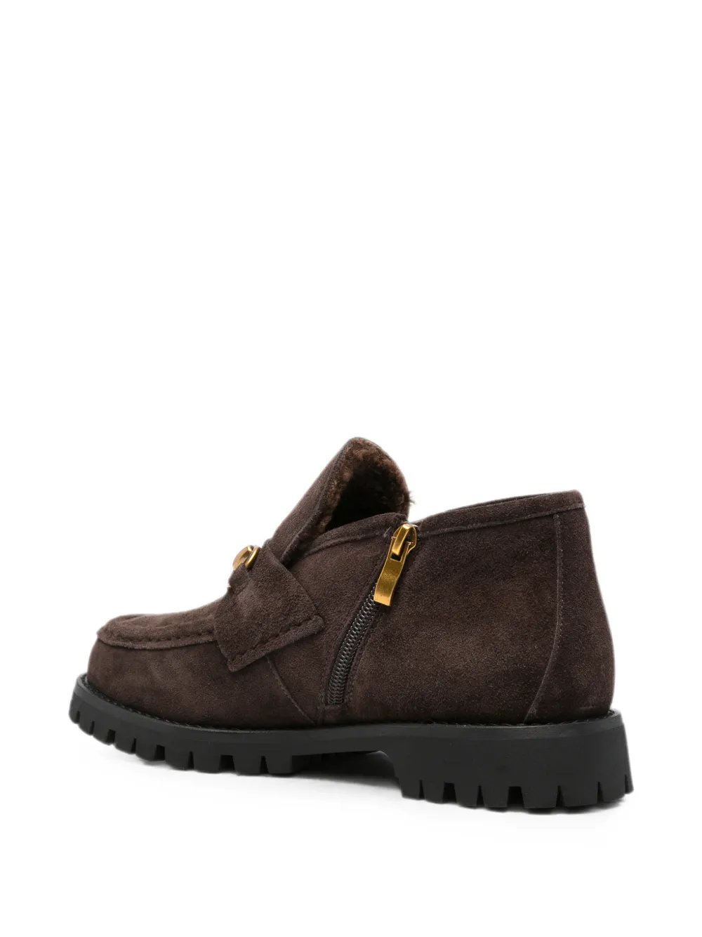 SERGIO MORETTI FIRENZE horsebit-detail ankle boots Bruin