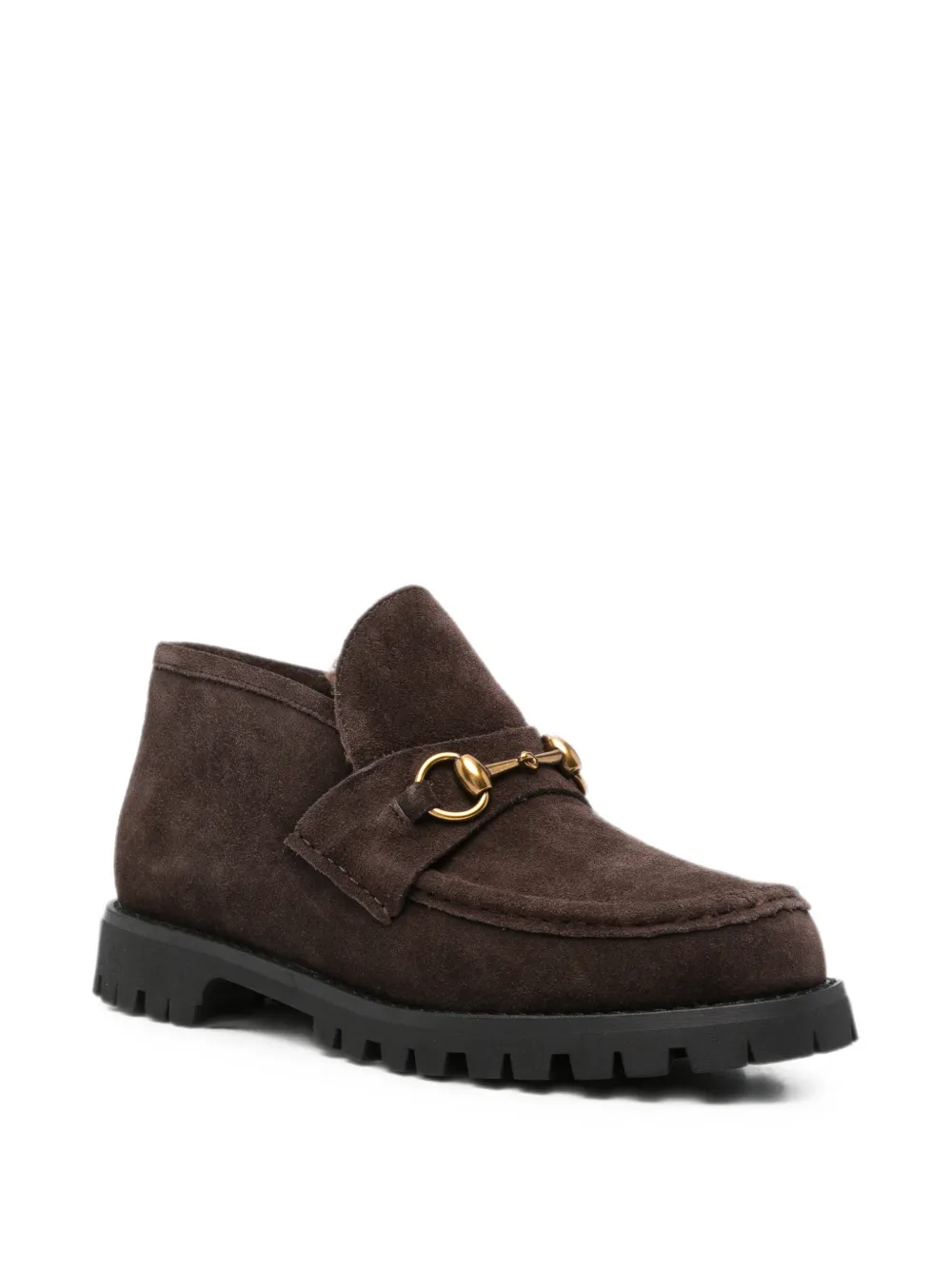 SERGIO MORETTI FIRENZE horsebit-detail ankle boots Bruin