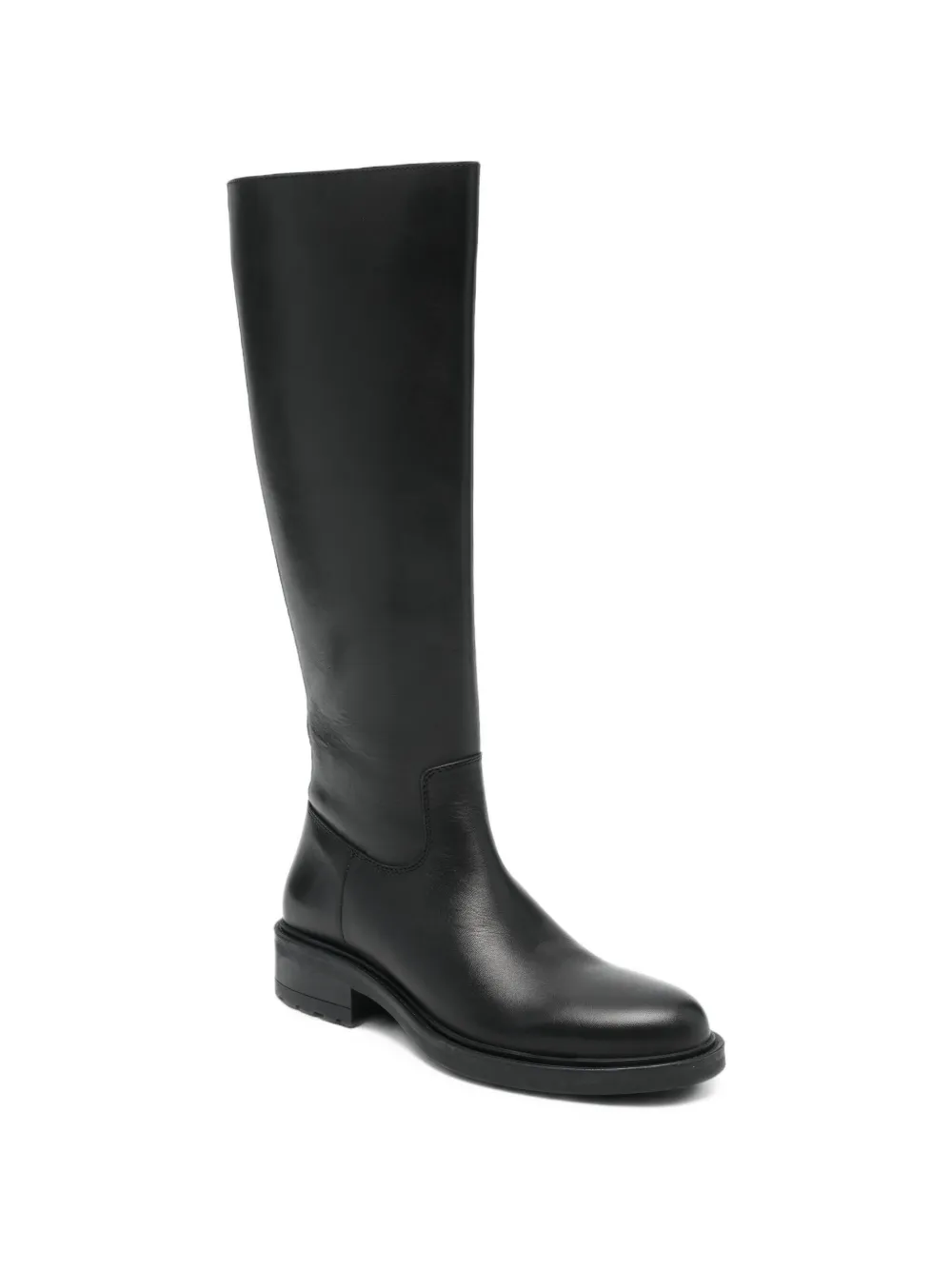 SERGIO MORETTI FIRENZE side-zip knee-high boots Zwart