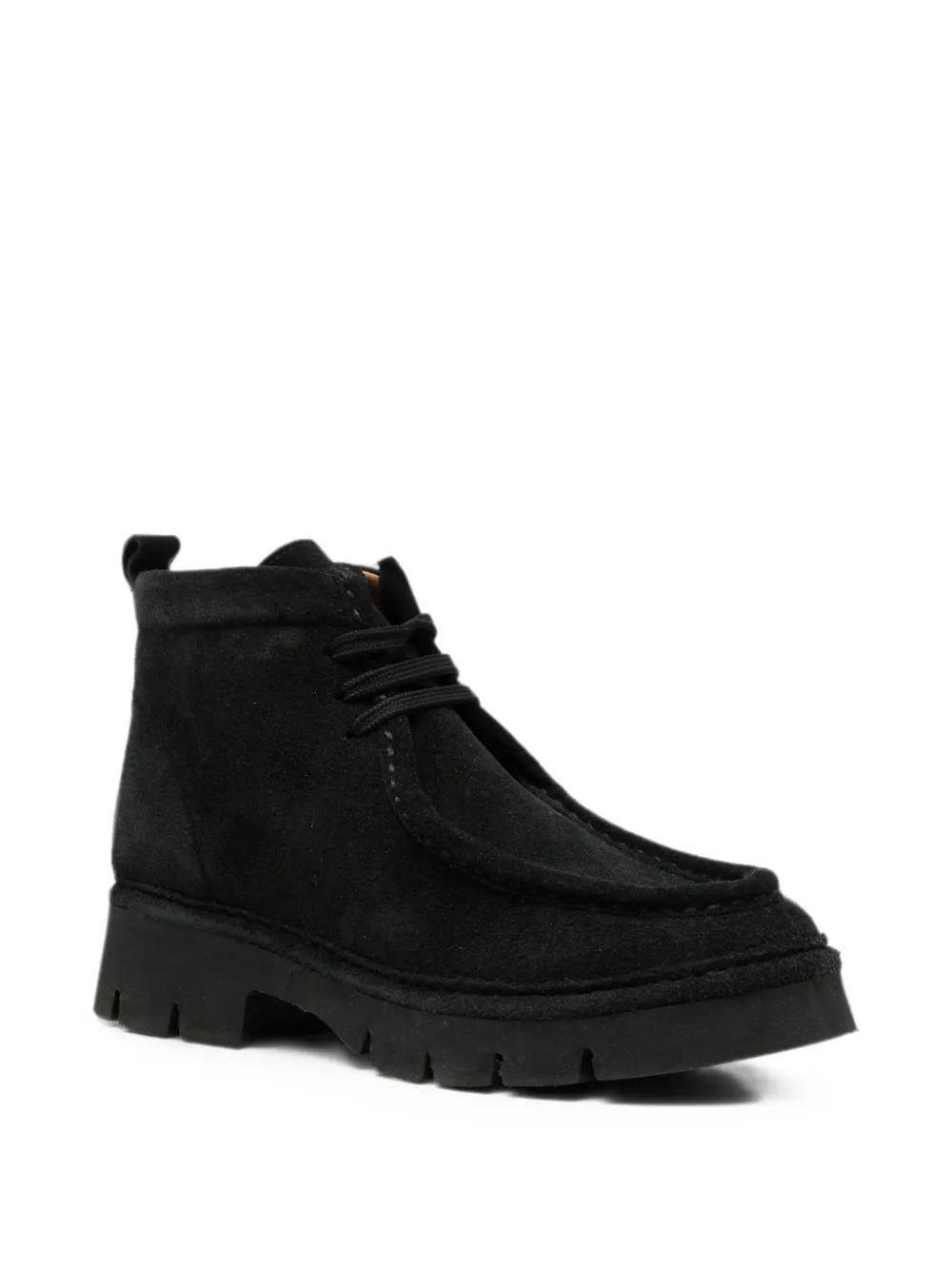 SERGIO MORETTI FIRENZE lace-up desert boots Zwart