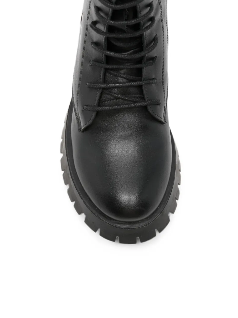 SERGIO MORETTI FIRENZE lace-up combat boots Zwart