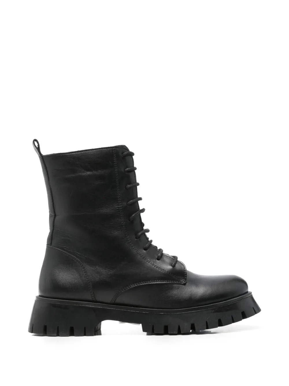 SERGIO MORETTI FIRENZE lace-up combat boots Zwart