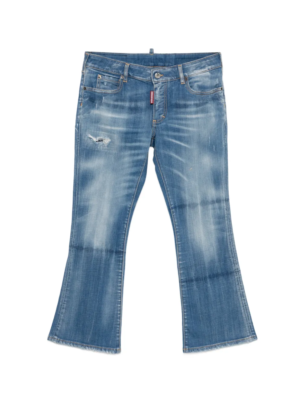 DSQUARED2 KIDS distressed-detail jeans - Blu