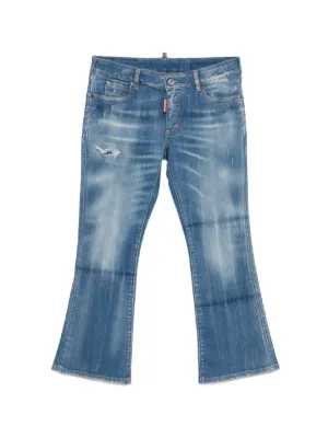 Fendi Kids FF logo-embroidered Jeans | Blue | FARFETCH ID