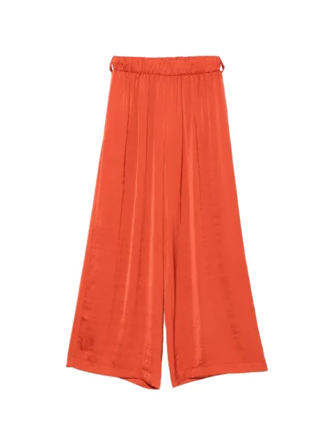 MOUTAKI satin-finish belted cropped trousers