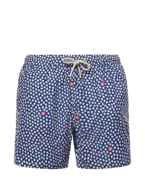 MC2 Saint Barth fish-print drawstring swim shorts