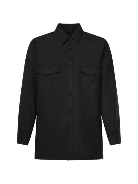 MM6 Maison Margiela logo-embroidered chest-pockets shirt
