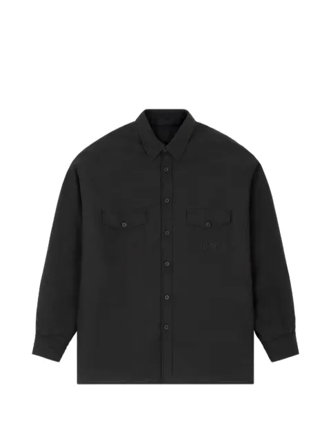 MM6 Maison Margiela camisa con logo bordado y bolsillo en el pecho