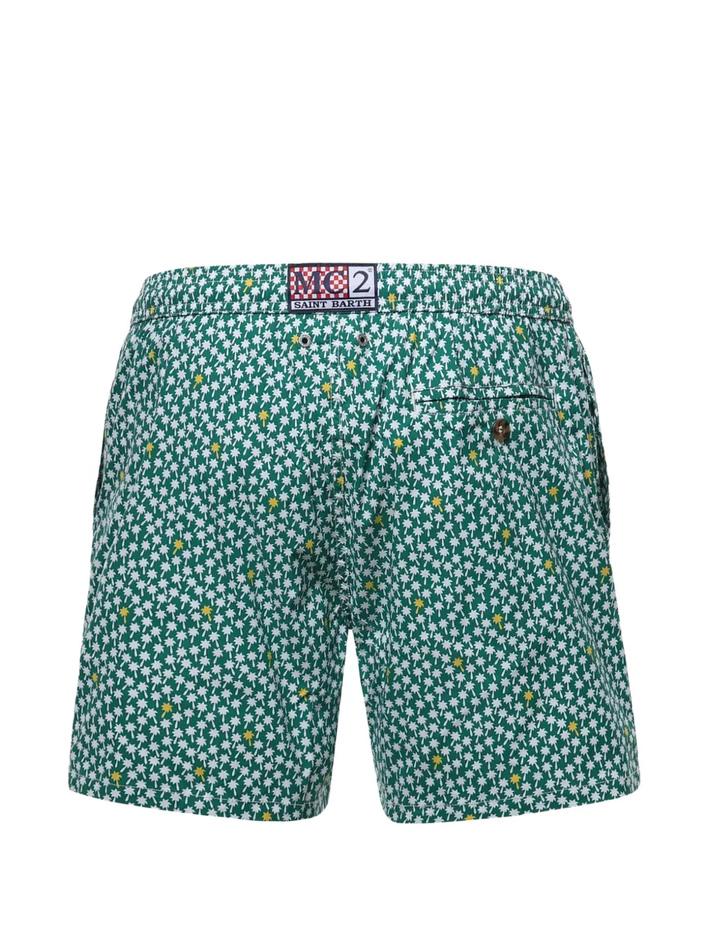 MC2 Saint Barth Zwembroek met palmboomprint Groen