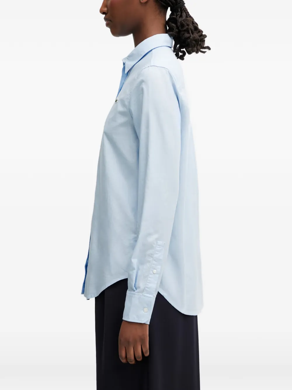 Lacoste Overhemd met logopatch Blauw