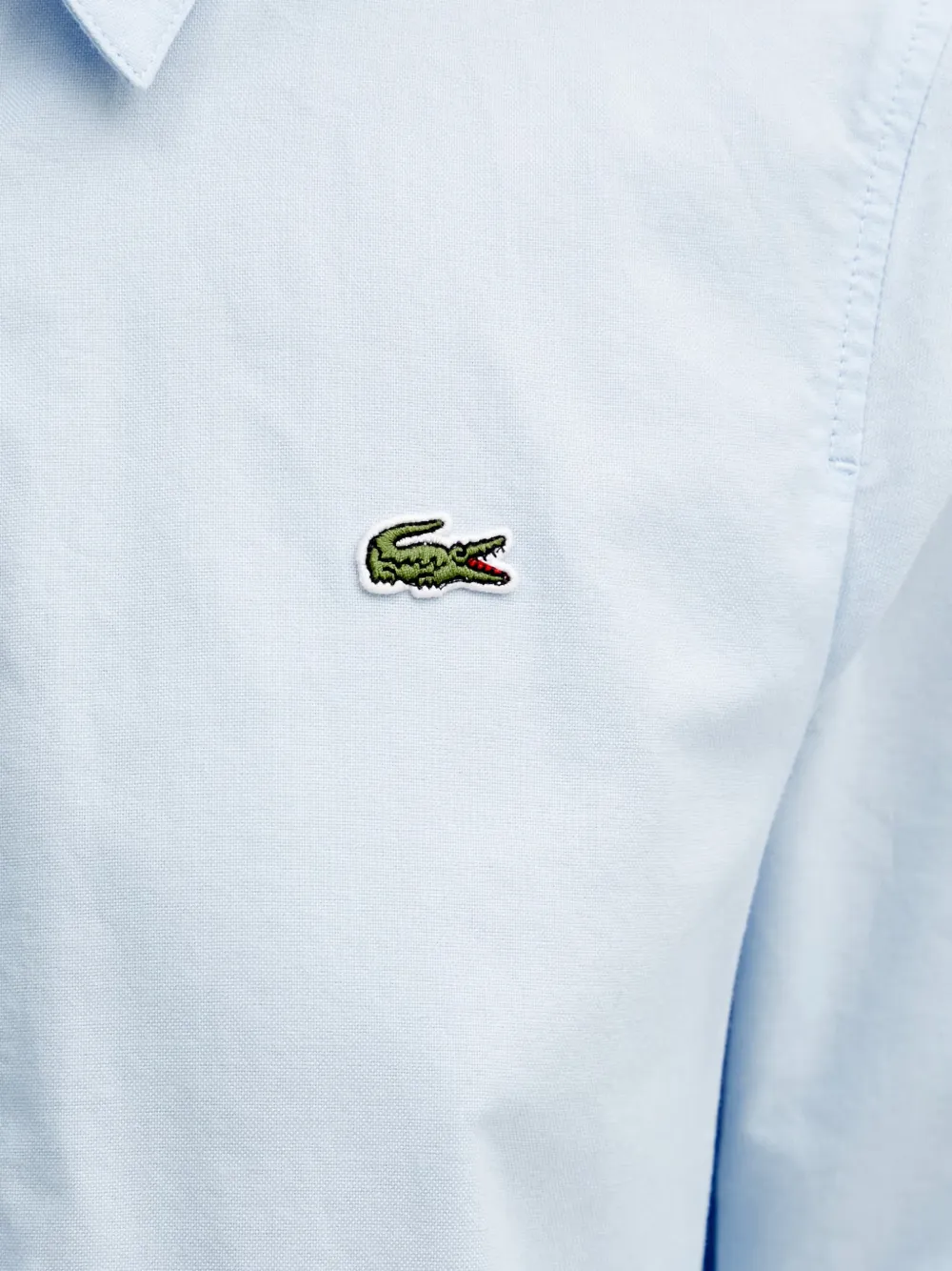 Lacoste Overhemd met logopatch Blauw