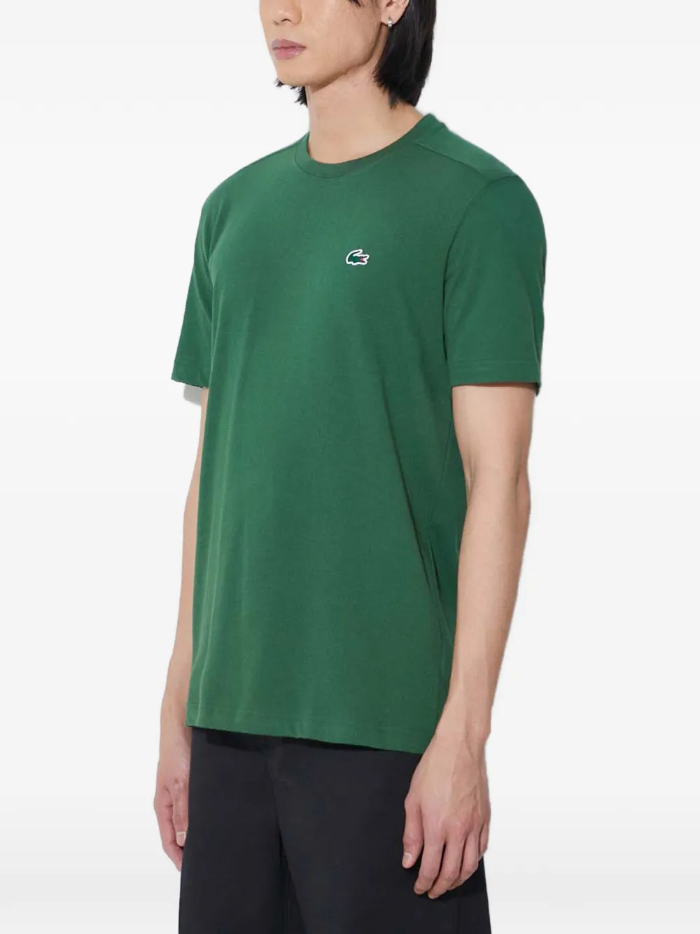 Lacoste T-shirt met logopatch Groen