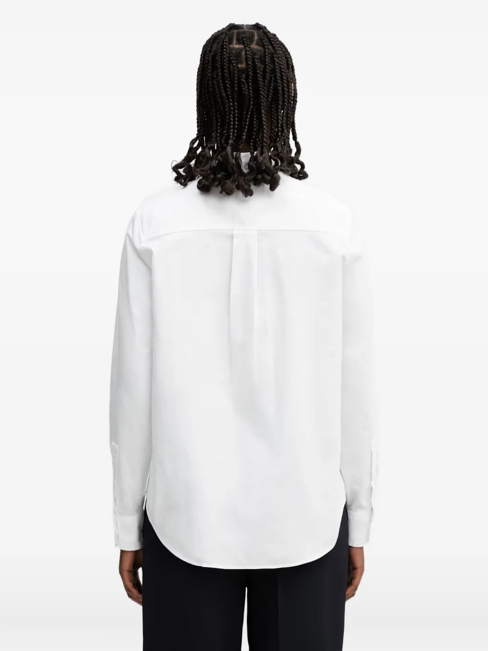 Lacoste Overhemd met logopatch Wit