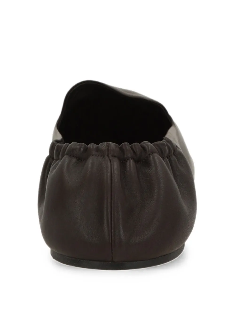 The Row ruched-heel leather loafers Bruin