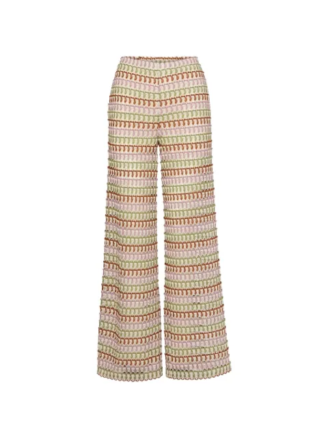 Veronica Beard Fatima geometric-pattern trousers