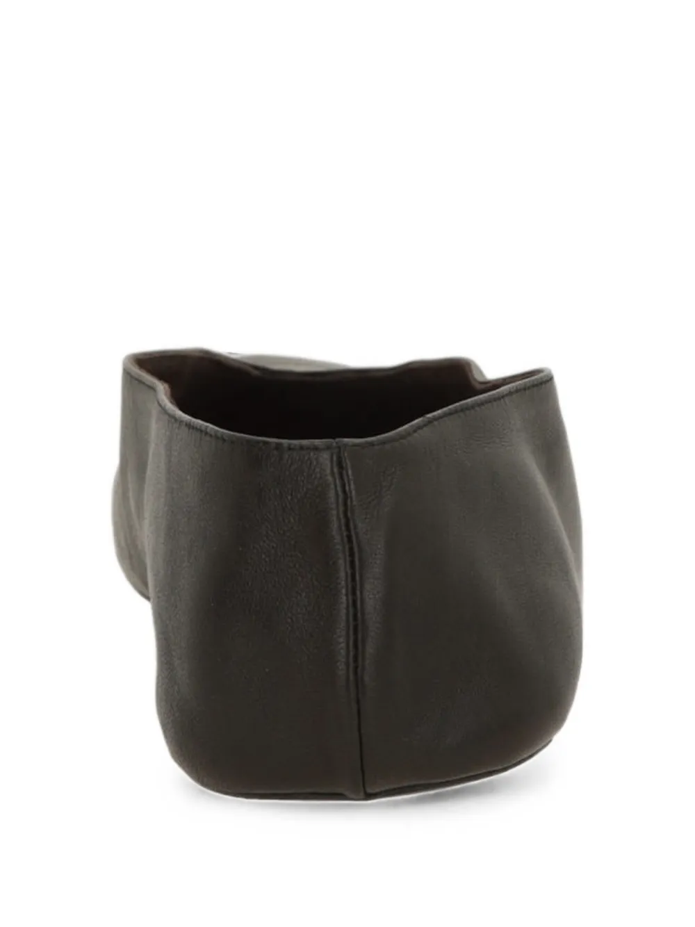 The Row V-neck leather loafers Bruin
