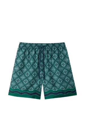 DRIES VAN NOTEN スパンコールトリム ショートパンツ | ブルー