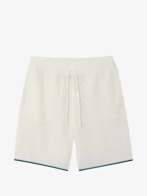 Casablanca Palm Tree open-knit deck shorts