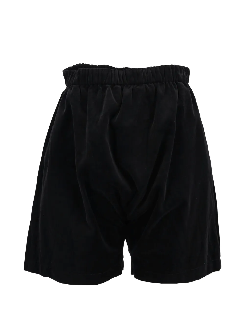 Comme Des Garçons Pre-Owned velvet shorts - Black
