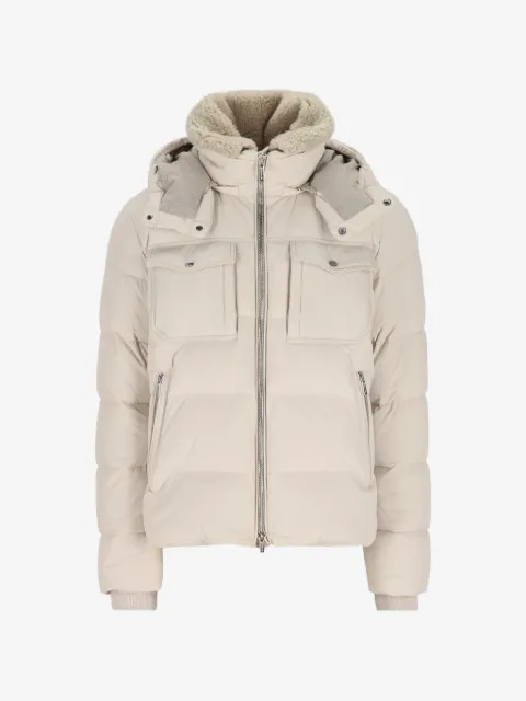 Moorer veste matelassée à capuche