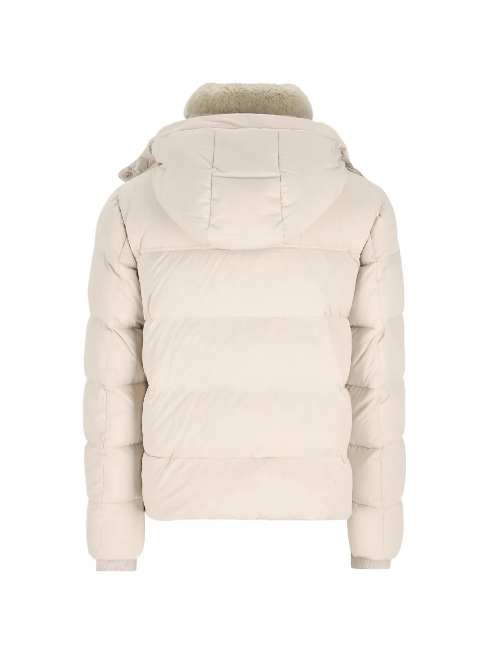 Moorer Gewatteerd jack met capuchon Beige