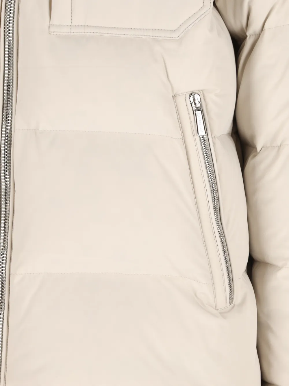Moorer Gewatteerd jack met capuchon Beige